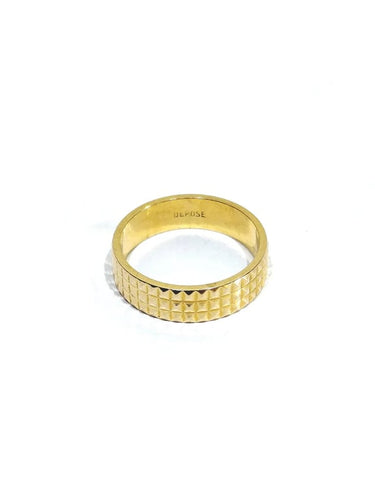 Bague 53.5 Alliance - Bague en or rose 18 carats pointe de diamant 58 Facettes
