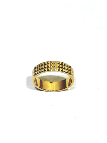 Bague 53.5 Alliance - Bague en or rose 18 carats pointe de diamant 58 Facettes