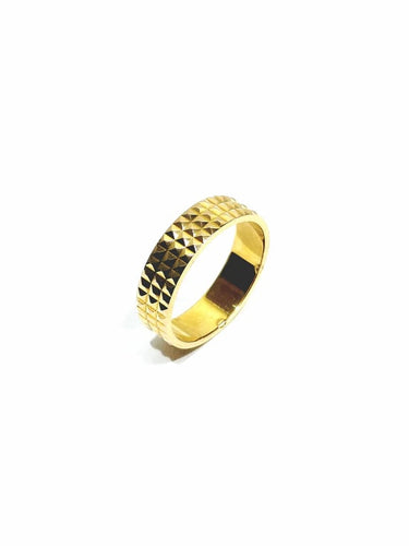 Bague 53.5 Alliance - Bague en or rose 18 carats pointe de diamant 58 Facettes