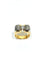 Bague 56 Bague tank Art déco en or rose et or blanc 18 carats, diamants 58 Facettes