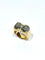 Bague 56 Bague tank Art déco en or rose et or blanc 18 carats, diamants 58 Facettes