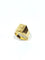 Bague 55 Chevalière guillochée EH en or champagne 18 carats 58 Facettes