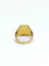 Bague 55 Chevalière guillochée EH en or champagne 18 carats 58 Facettes