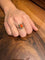 Bague 58 Bague en or jaune 18 carats, diamants et corail rouge 58 Facettes