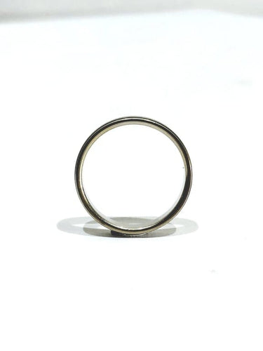 Bague 58 Alliance homme en or blanc 18 carats 58 Facettes