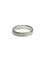 Bague 58 Alliance homme en or blanc 18 carats 58 Facettes