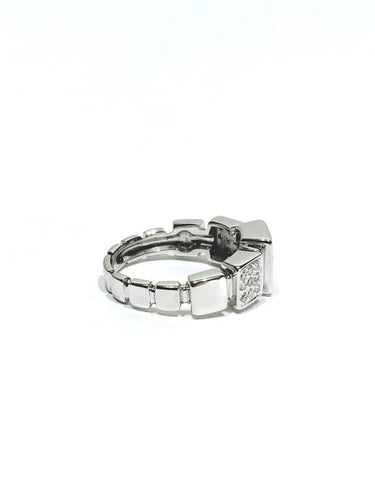 Bague 54 Didier Guerin - Bague en or blanc et diamants pavés 58 Facettes