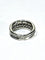 Bague 53 David Yurman - Bague articulée à trois anneaux en argent et diamants 58 Facettes