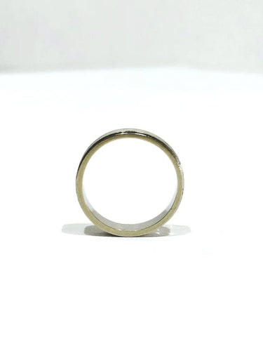 Bague 53 Alliance mixte en or blanc 18 carats 58 Facettes
