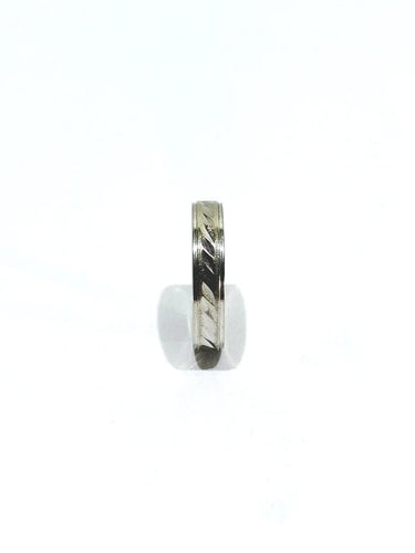 Bague 53 Alliance mixte en or blanc 18 carats 58 Facettes
