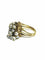 Bague 51.5 Bague en or jaune 18 carats et perles 58 Facettes