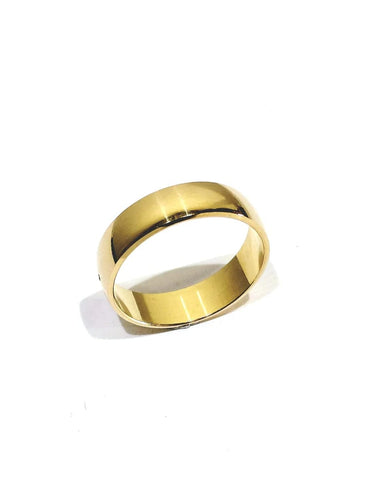 Bague 63 Alliance homme incurvée en or champagne 18 carats 58 Facettes