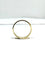 Bague 63 Alliance homme incurvée en or champagne 18 carats 58 Facettes