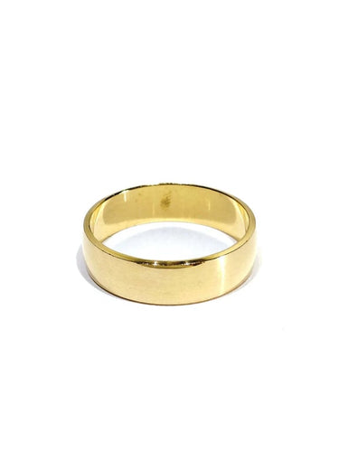 Bague 63 Alliance homme incurvée large en or champagne 18 carats 58 Facettes