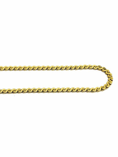 Collier Chaîne à mailles spirale en or jaune 18 carats 58 Facettes