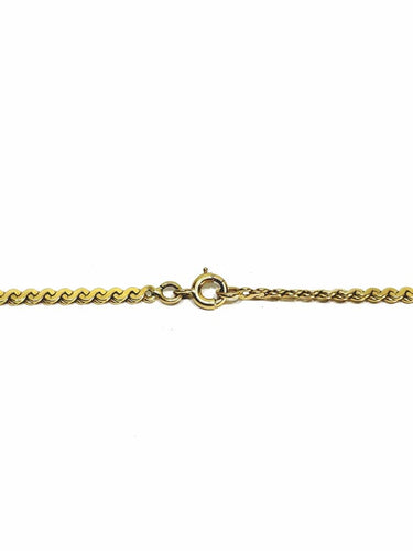 Collier Chaîne à mailles spirale en or jaune 18 carats 58 Facettes