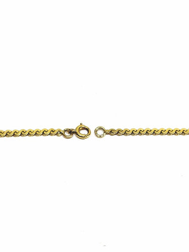 Collier Chaîne à mailles spirale en or jaune 18 carats 58 Facettes