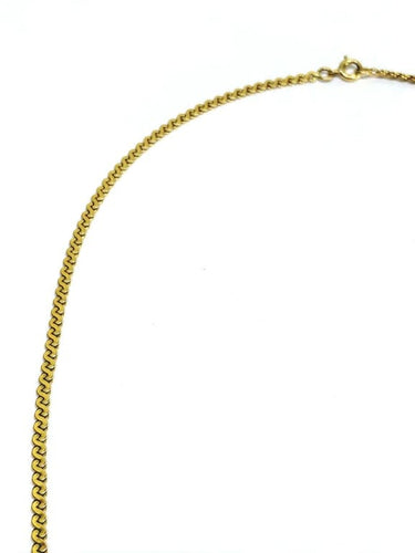 Collier Chaîne à mailles spirale en or jaune 18 carats 58 Facettes