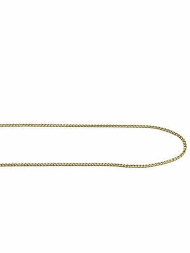 Collier Chaîne maille gourmette en or jaune 18 carats 43,5 cm 58 Facettes