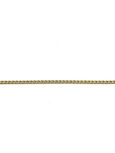 Collier Chaîne maille gourmette en or jaune 18 carats 43,5 cm 58 Facettes