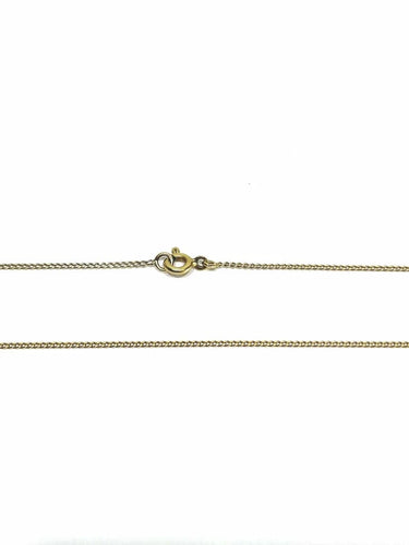 Collier Chaîne maille gourmette en or jaune 18 carats 43,5 cm 58 Facettes