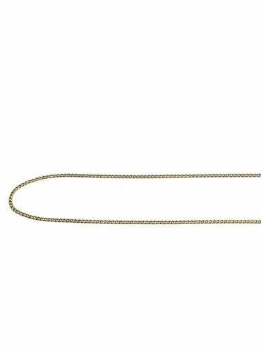 Collier Chaîne maille gourmette en or jaune 18 carats 43,5 cm 58 Facettes