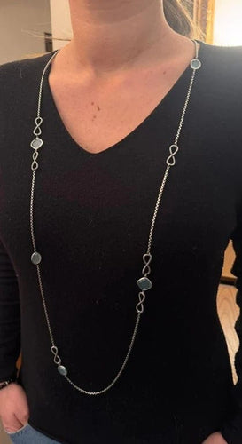 Collier David Yurman - Sautoir en argent 925 et calcédoines 58 Facettes