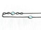 Collier David Yurman - Sautoir en argent 925 et calcédoines 58 Facettes