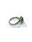 Bague 52 Bague en or blanc 18 carats avec diamants et pierre verte synthétique 58 Facettes