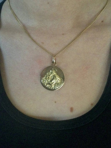 Pendentif Médaille religieuse - Pendentif en or jaune et rose 58 Facettes