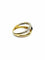 Bague 57 Bague en or jaune et blanc 18 carats avec saphir et diamants 58 Facettes 664056
