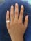 Bague 47.5 Alliance large en or blanc 18 carats 58 Facettes