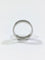 Bague 47.5 Alliance large en or blanc 18 carats 58 Facettes