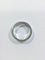 Bague 47.5 Alliance large en or blanc 18 carats 58 Facettes