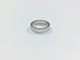 Bague 47.5 Alliance large en or blanc 18 carats 58 Facettes