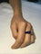 Bague 52 Bague en or 18 carats, lapis-lazuli et diamants 58 Facettes 87543
