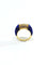 Bague 52 Bague en or 18 carats, lapis-lazuli et diamants 58 Facettes 87543