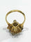 Bague 56.5 Bague en or jaune 18 carats à diamants et saphirs poire 58 Facettes