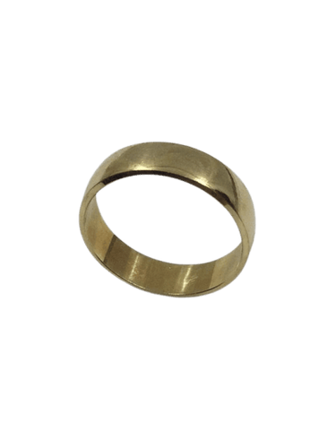Bague 63 Alliance homme large en or rose 18 carats 58 Facettes 940276