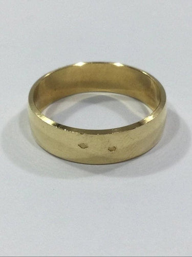 Bague 63 Alliance homme large en or rose 18 carats 58 Facettes 940276