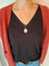 Pendentif Pendentif médaillon photo en or jaune 18 carats et onyx 58 Facettes 940723