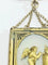 Pendentif Broche médaillon - Broche en or rose 18 carats et verre églomisé 58 Facettes 3055/1