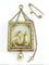 Pendentif Broche médaillon - Broche en or rose 18 carats et verre églomisé 58 Facettes 3055/1