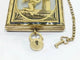 Pendentif Broche médaillon - Broche en or rose 18 carats et verre églomisé 58 Facettes 3055/1