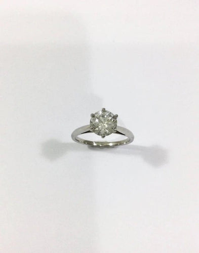 Bague 55 Mauboussin - Bague solitaire en platine et diamant 1,54 ct 58 Facettes