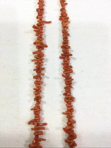 Collier Sautoir en corail rouge 58 Facettes