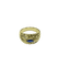 Bague 54 Bague en or jaune 18 carats avec saphir et diamants 58 Facettes