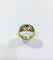 Bague 54 Bague en or jaune 18 carats avec saphir et diamants 58 Facettes