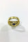 Bague 54 Bague en or jaune 18 carats avec saphir et diamants 58 Facettes