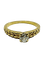 Bague 53 Bague solitaire en or jaune 18 carats avec diamant 0,30 ct 58 Facettes 3022/1